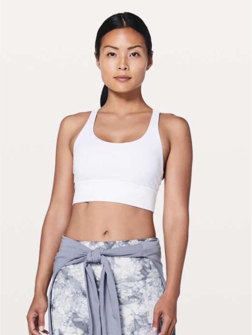 Lululemon Energy Bra *Long Line - White - 10